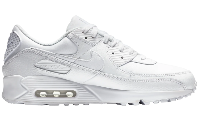Nike Air Max 90 LTR Triple White Sneakers