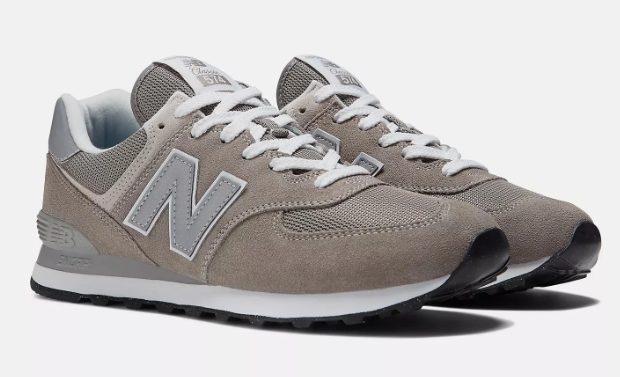New Balance 574 Core Sneakers – Taupe & Grey