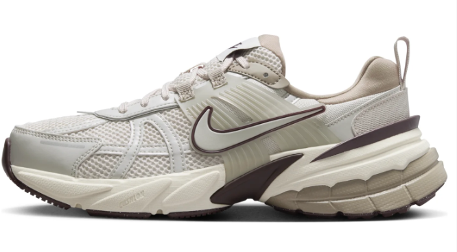 Nike V2K Run Women's Sneakers – Light Greenish Brown & Khaki
