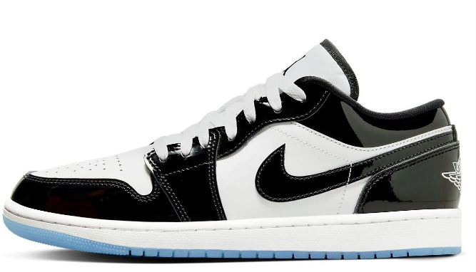 Air Jordan 1 Low SE Sneakers – Black White Concord